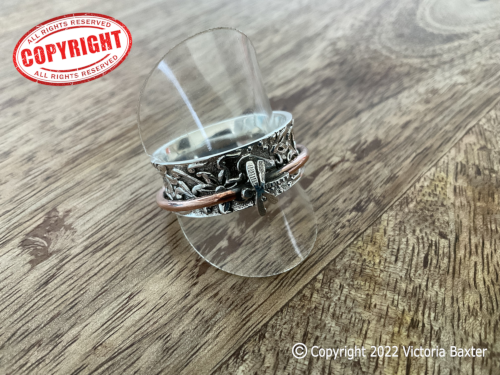 Dragonfly Spinner Ring - Click Image to Close
